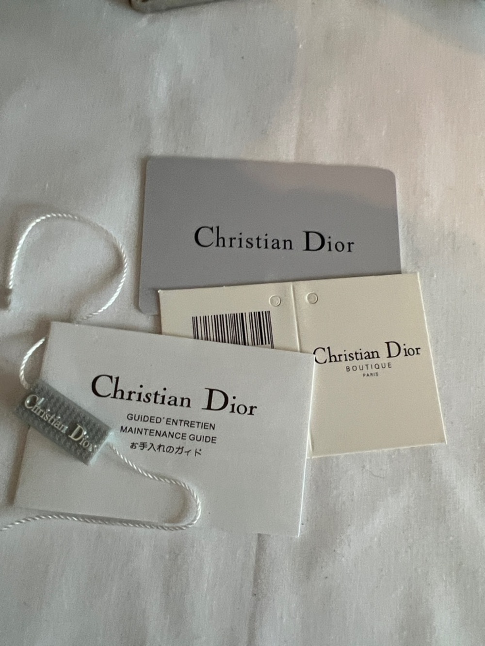 Dior Oblique Canvas Tote in Navy Blue and Toupee - Picture 5 of 9